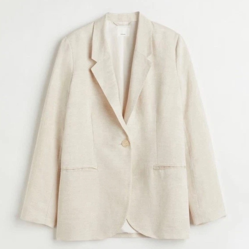 H&M Cream Oversized Blazer